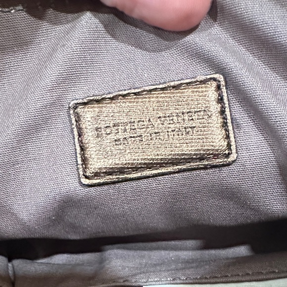 Bottega Veneta Intrecciato Brown Cosmetic Bag / Leather Pouch - Picture 6 of 11